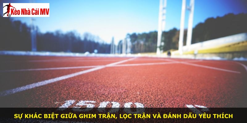 Sự khác biệt giữa ghim trận, lọc trận và đánh dấu yêu thích